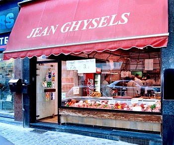 De Boucherie Ghysels, een drukbeklante slagerszaak in hartje Brussel.